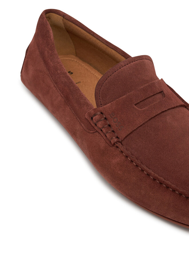 BOSS Мокасини BOSS Noel_Mocc_sdpeb 50541750 Бордовий