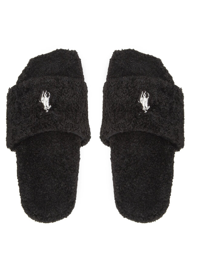 Polo Ralph Lauren Hausschuhe Polo Ralph Lauren Elenore Slide FLF5313ARL Schwarz