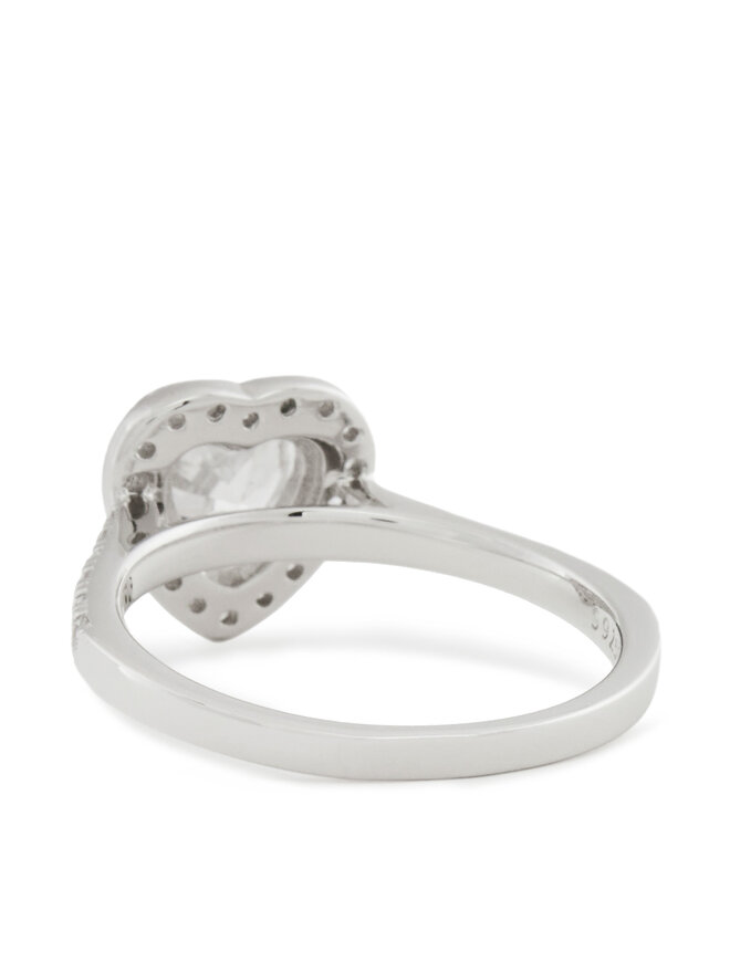 ICED STUFF Δαχτυλίδι ICED STUFF Heart Gem Λευκόχρυσο