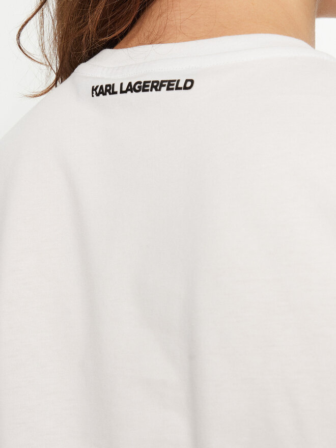 KARL LAGERFELD KARL LAGERFELD T-Shirt A1W17117 Λευκό Regular Fit