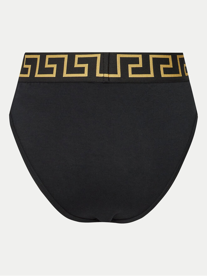 Versace Versace Klassischer Damenslip mit hoher Taille AUD01050 1A10011 Schwarz
