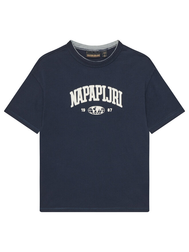 Napapijri Napapijri Majica S-Inot NP0A891F M Mornarsko modra Loose Fit