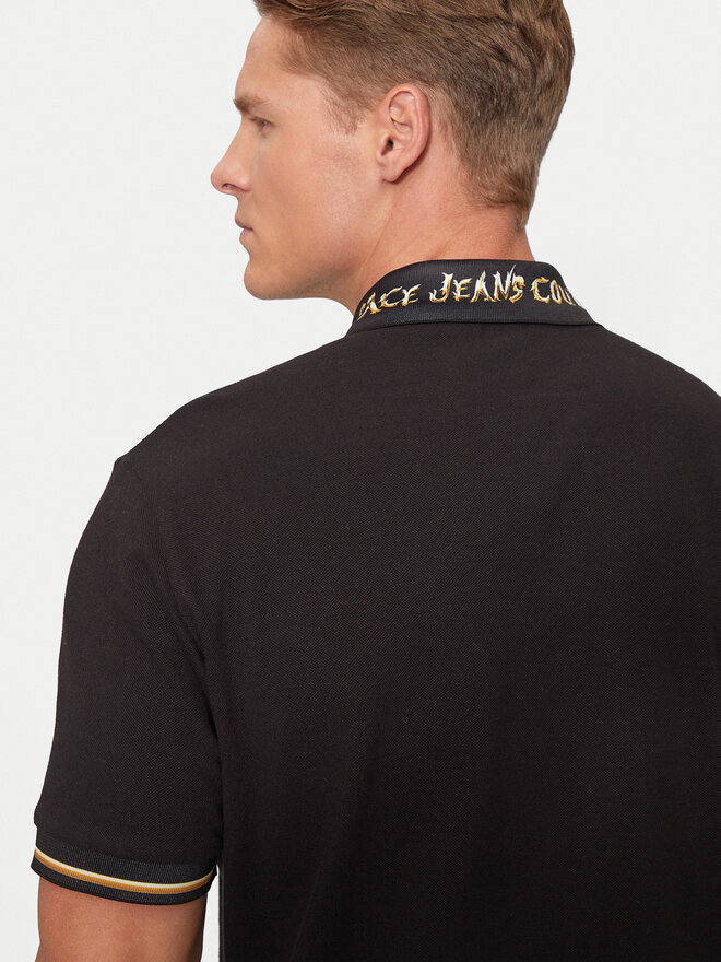 Versace Jeans Couture Versace Jeans Couture Poloshirt 77GAGT06 Schwarz Regular Fit