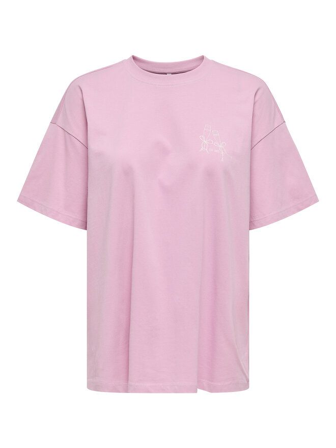 ONLY ONLY Camiseta Vivvi 15346761 Rosa Regular Fit