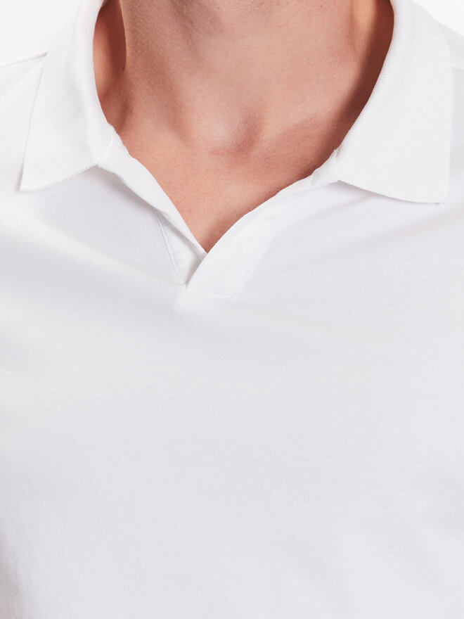 Lindbergh Lindbergh Polo majica 30-404036 Bela Slim Fit