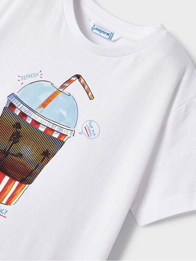 Mayoral Mayoral T-Shirt 3014 Λευκό Regular Fit