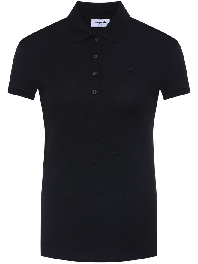Lacoste Lacoste Polo marškinėliai PF5462 Juoda Slim Fit