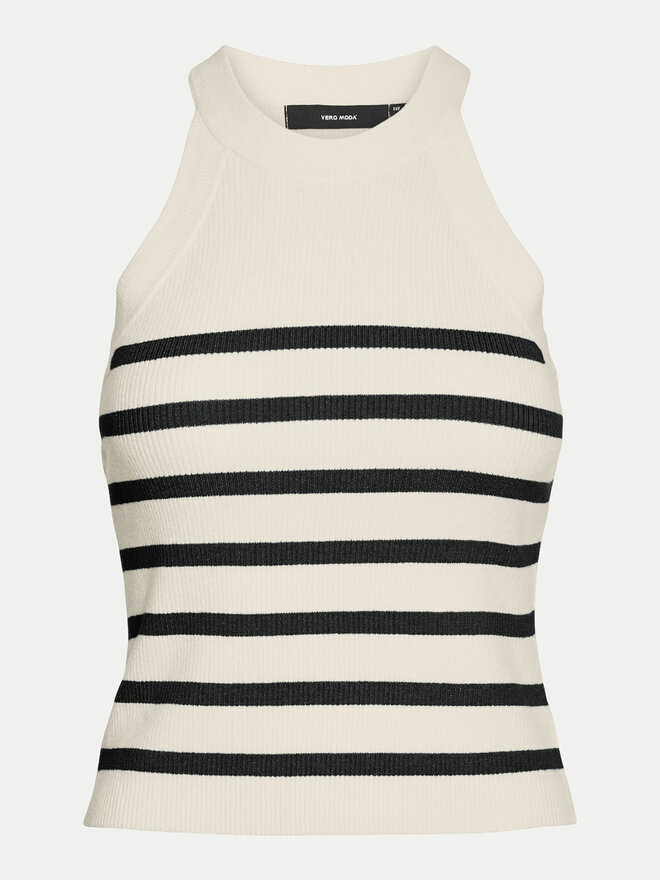 Vero Moda Vero Moda Marškinėliai Saba 10306826 Smėlio Slim Fit