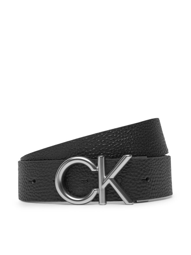 Calvin Klein Pasek Męski Calvin Klein Ck Hallmark Logo 35Mm Adj LV04D7035G Czarny
