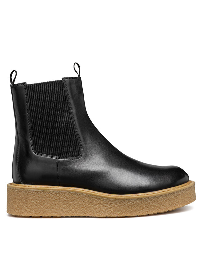 Geox Kotníková obuv s elastickým prvkem Geox D Elidea D36VEC 043NH C9999 Černá