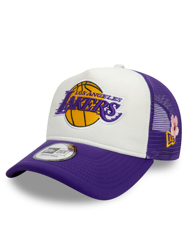 New Era Czapka z daszkiem New Era 940 Af trucker NBA Flower LOSLAK 60595278 Biały