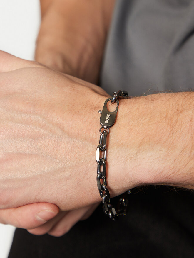 BOSS Pulsera BOSS Kane 1580502M Gris