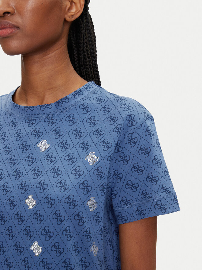 Guess Guess T-Shirt V5GI16 I3Z14 Dunkelblau Regular Fit