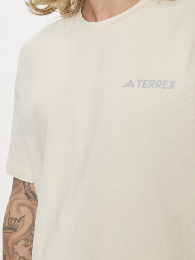 adidas adidas Camiseta Graphic IS0287 Écru Regular Fit