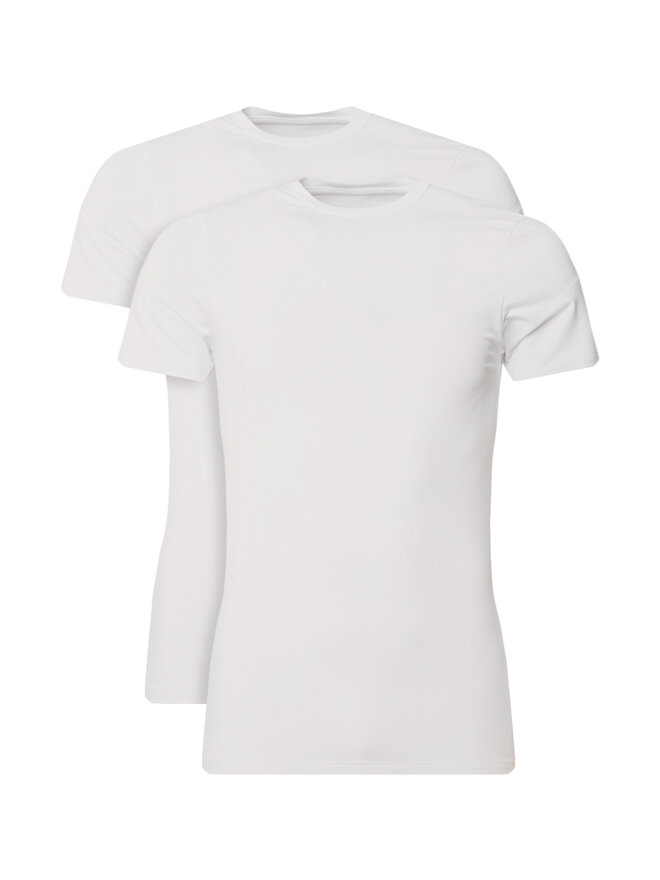 Resteröds Resteröds 2er-Set T-Shirts 27040 2 Weiß Slim Fit