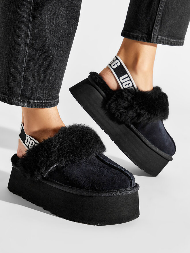 Hausschuhe Ugg W Funkette 1113474 Schwarz | eschuhe.de