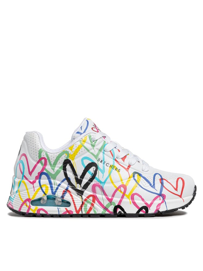 Skechers Sneakersy Skechers Uno Spread The Love 55507/WMLT Biały