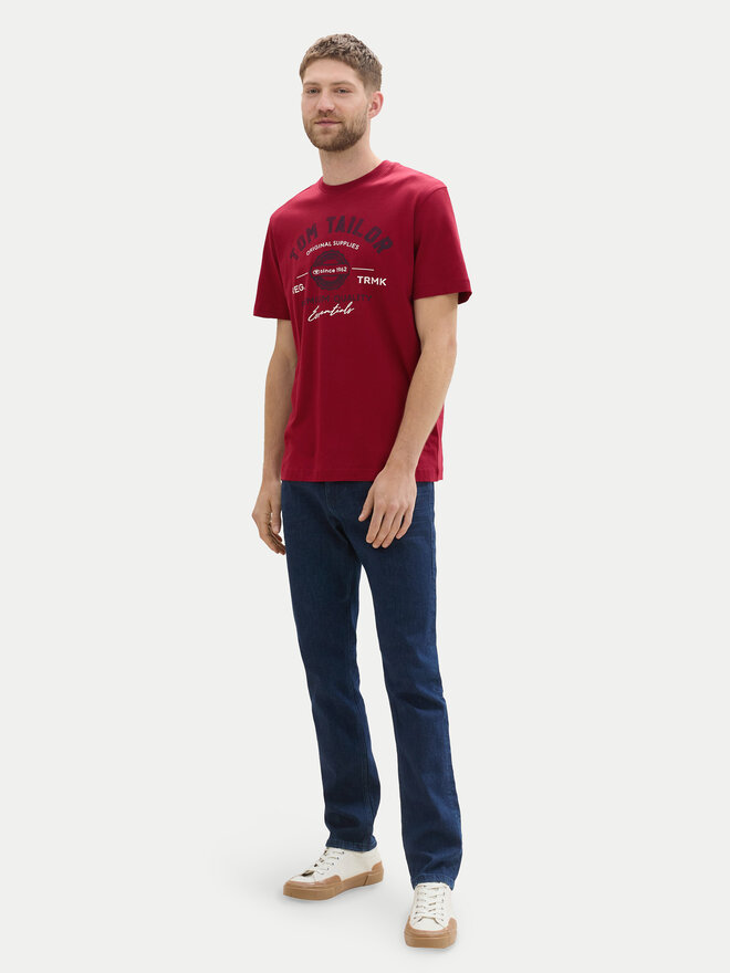 Tom Tailor Tom Tailor Póló 1037735 Piros Regular Fit