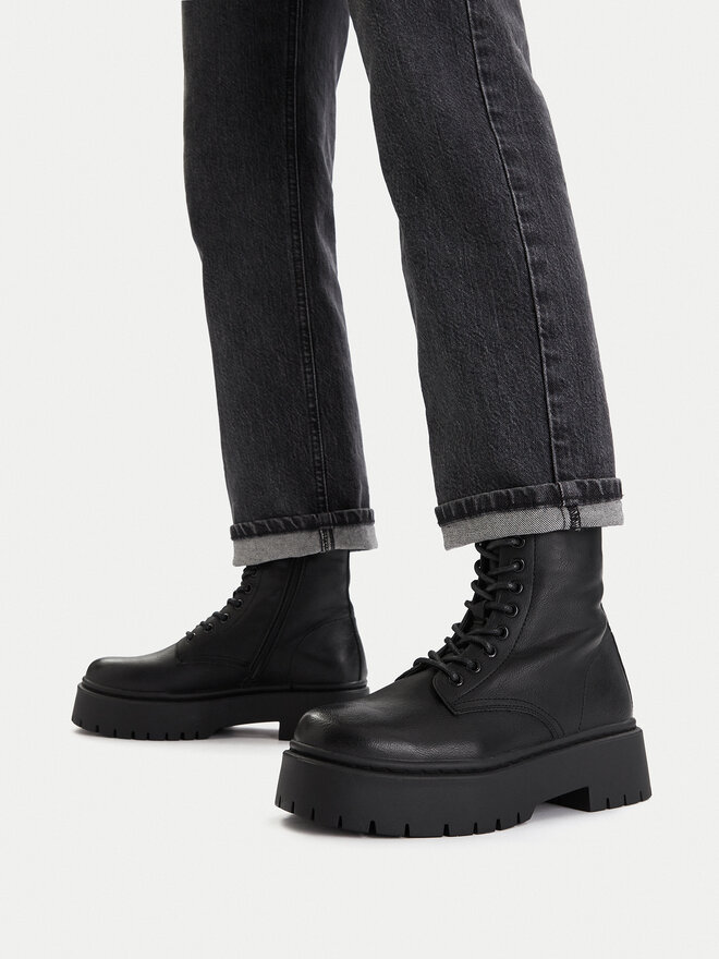 DeeZee Schnürschuhe DeeZee H120101-01 Schwarz