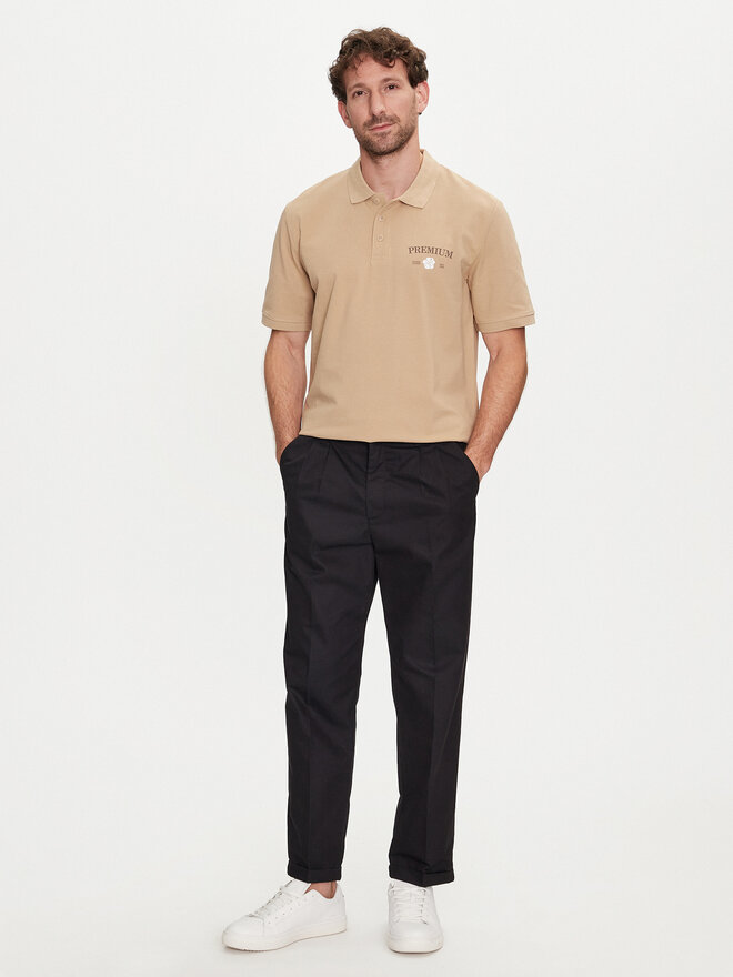 Jack&Jones Jack&Jones Polo majica Jprblaalfie 12259678 Rjava Regular Fit