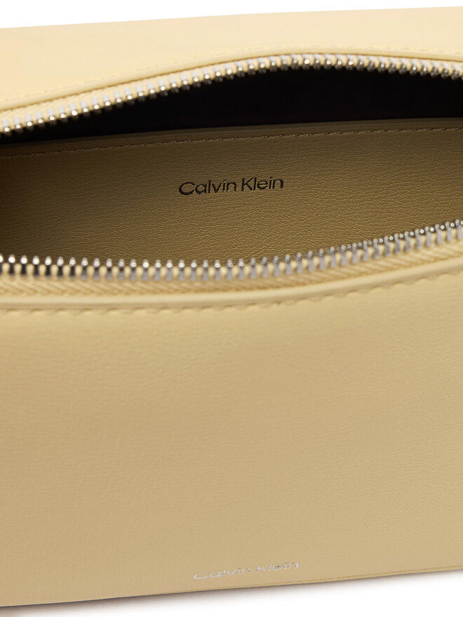 Calvin Klein Handtasche Calvin Klein Foil Logo Elongated Camera Bag LV04F3276G Gelb