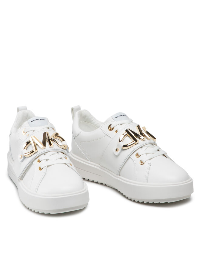 MICHAEL Michael Kors Snīkeri MICHAEL Michael Kors Emmett Strap Lace Up 43S2EMFS3L Balts