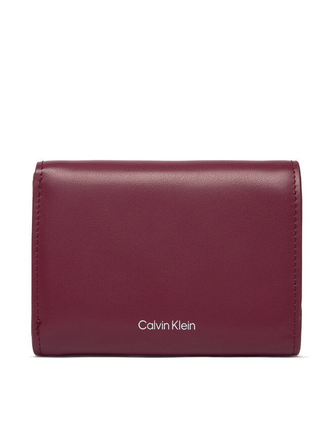 Calvin Klein Geldbörse Calvin Klein Hardware Trifold With Zip Pocket LV04F1116G Rosa