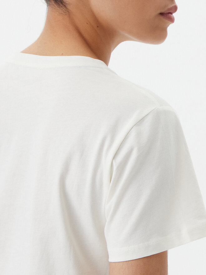 Liu Jo Sport Liu Jo Sport T-shirt TA5172 JS923 Écru Regular Fit