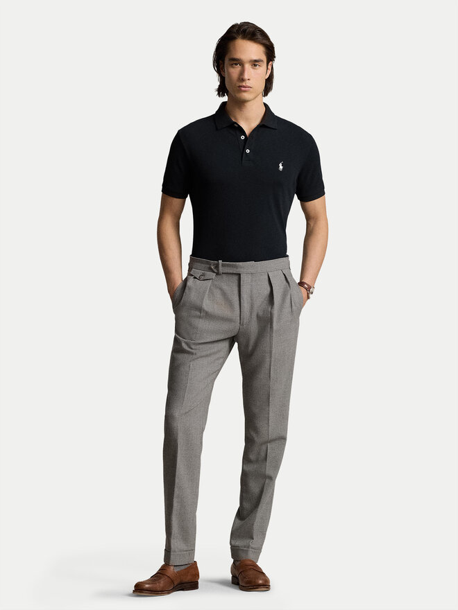 Polo Ralph Lauren Поло 710941439001 Чорний Custom Slim Fit