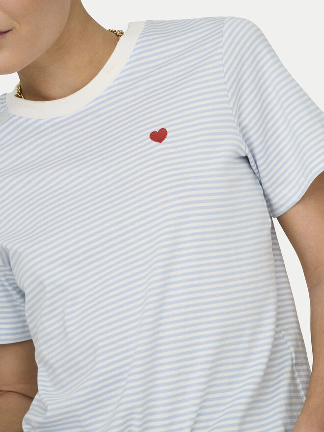 JDY JDY Camiseta Pisa 15298612 Celeste Regular Fit