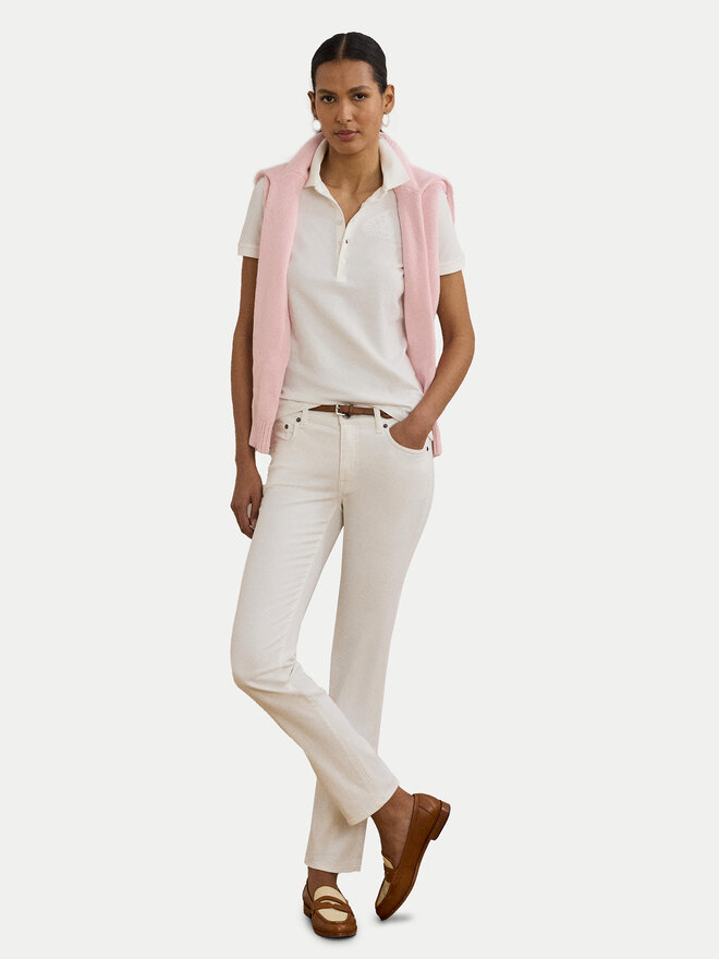 LAUREN RALPH LAUREN LAUREN RALPH LAUREN Поло 200966128001 Білий Slim Fit