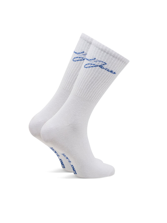 Jack&Jones Zestaw 5 par wysokich skarpet męskich Jack&Jones Lukas 12259024 Biały