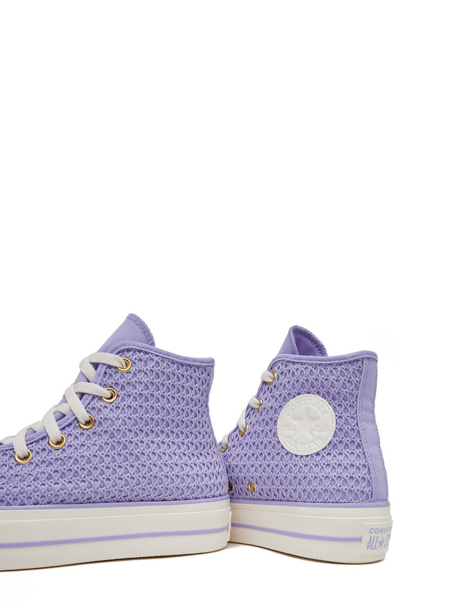 Converse Tornacipő Converse Chuck Taylor All Star Lift Platform Knit Kadın Mor A13644C Lila