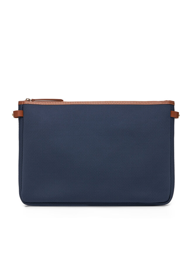 Tommy Hilfiger Bolso Tommy Hilfiger Th Monoplay Leather Tote AW0AW17416 Azul marino
