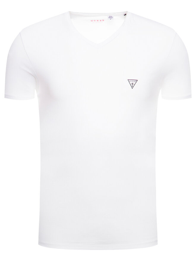 Guess Guess Marškinėliai U97M01 JR003 Balta Slim Fit