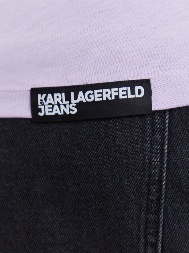 Karl Lagerfeld Jeans Karl Lagerfeld Jeans Camiseta A1W17004 Violeta Slim Fit