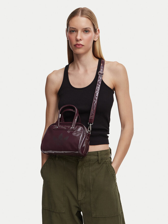 adidas Handtasche adidas Adicolor Mini Bowling Bag KQ9066 Dunkelrot