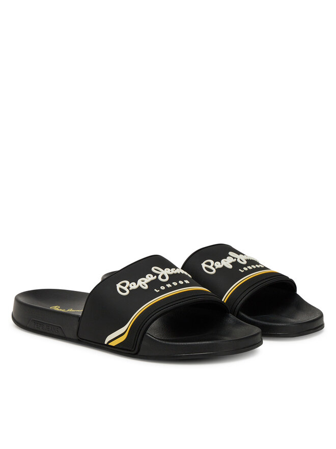 Pepe Jeans Šľapky Pepe Jeans Slider Origin M PMS70160 Čierna