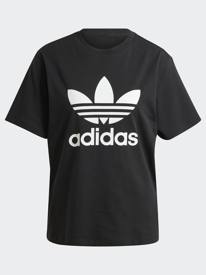 adidas adidas Marškinėliai Trefoil IR9533 Juoda Regular Fit