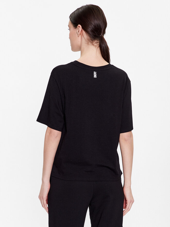 DKNY DKNY Camiseta de pijama YI2422635 Negro Loose Fit