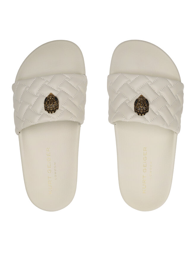 Klapki Kurt Geiger Meena Eagle 7400241979 Écru | eobuwie.com.pl