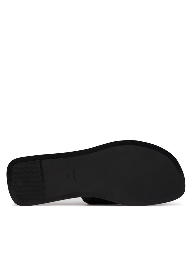 Calvin Klein Zehentrenner Calvin Klein Leather Toe Post Sandals HW0HW02866 Schwarz