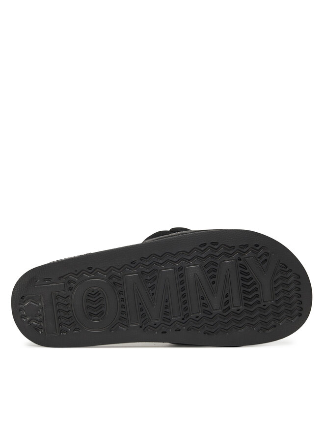 Tommy Jeans Παντόφλες Tommy Jeans Tjw Braided Slide EN0EN02764 Μαύρο
