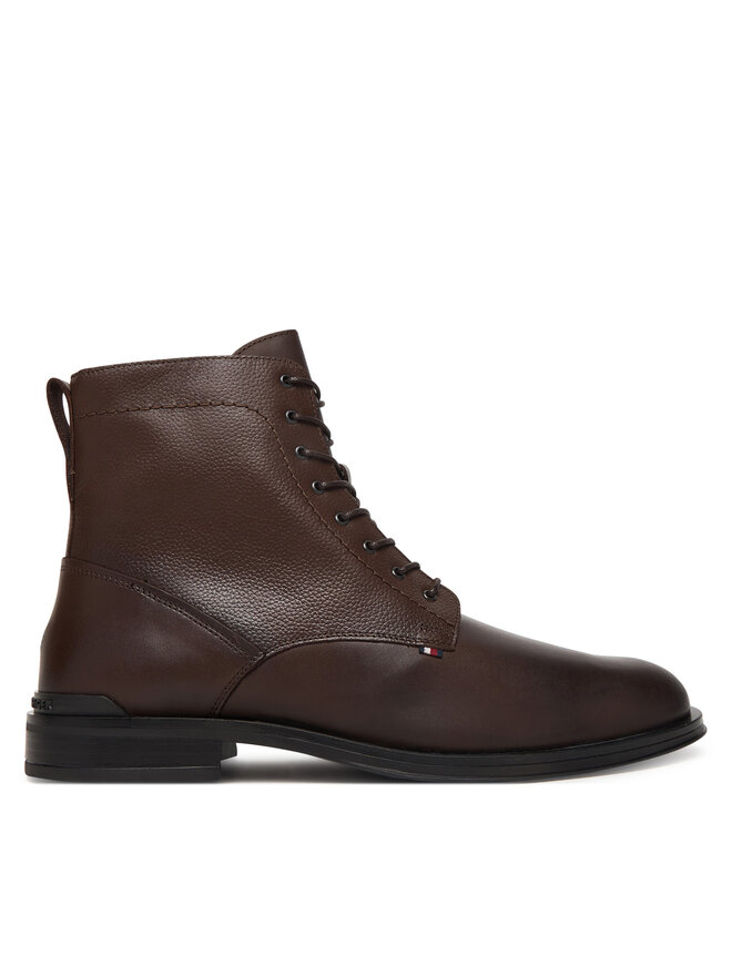 Tommy Hilfiger Kozaki Tommy Hilfiger Corporate FM0FM05577 Brązowy