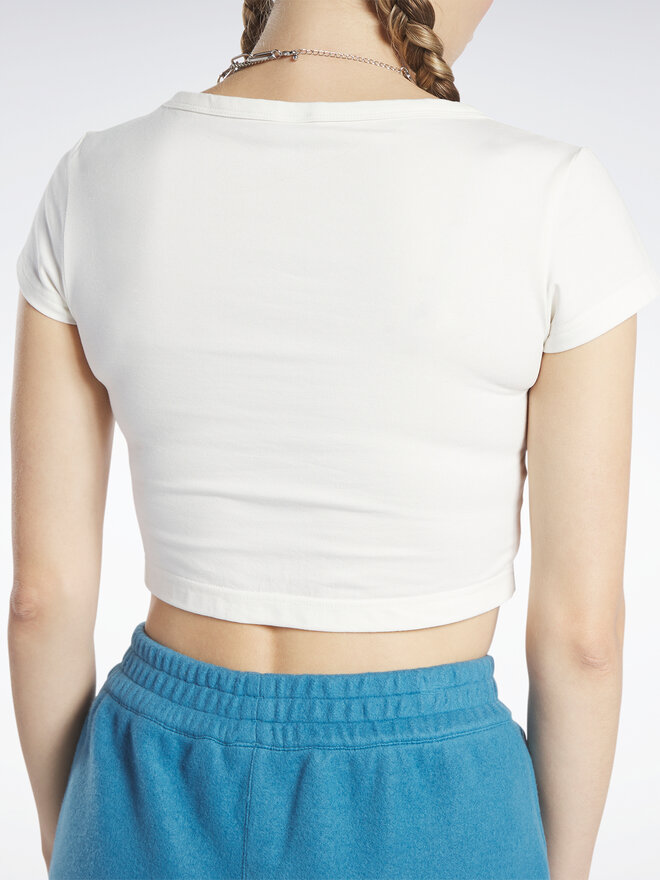 Reebok Reebok Camiseta Reebok Classics Cropped Jersey T-Shirt HS0362 Blanco