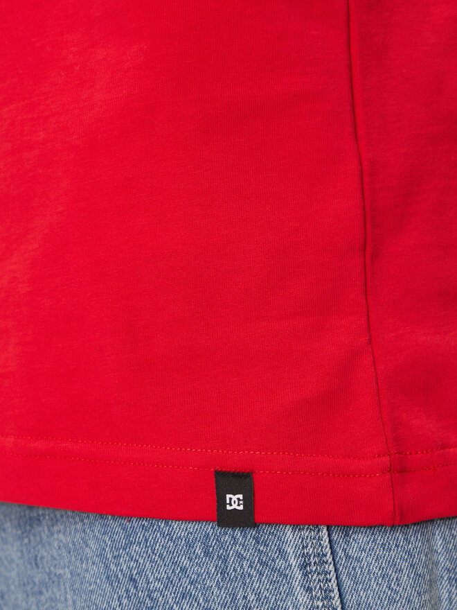 DC DC Marškinėliai Shy Town Hss ADYZT05345 Raudona Regular Fit