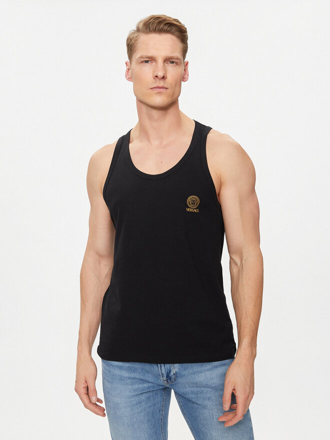Versace Versace Tank-Top Medusa AUU01012 Schwarz Regular Fit