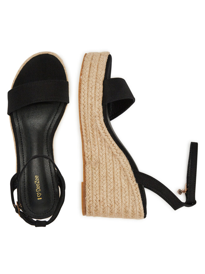 DeeZee Espadrilky DeeZee EA0315-2 Čierna