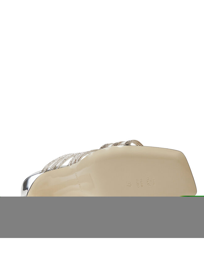 Pollini Klapki Pollini SA28219C0ITY199A Srebrny