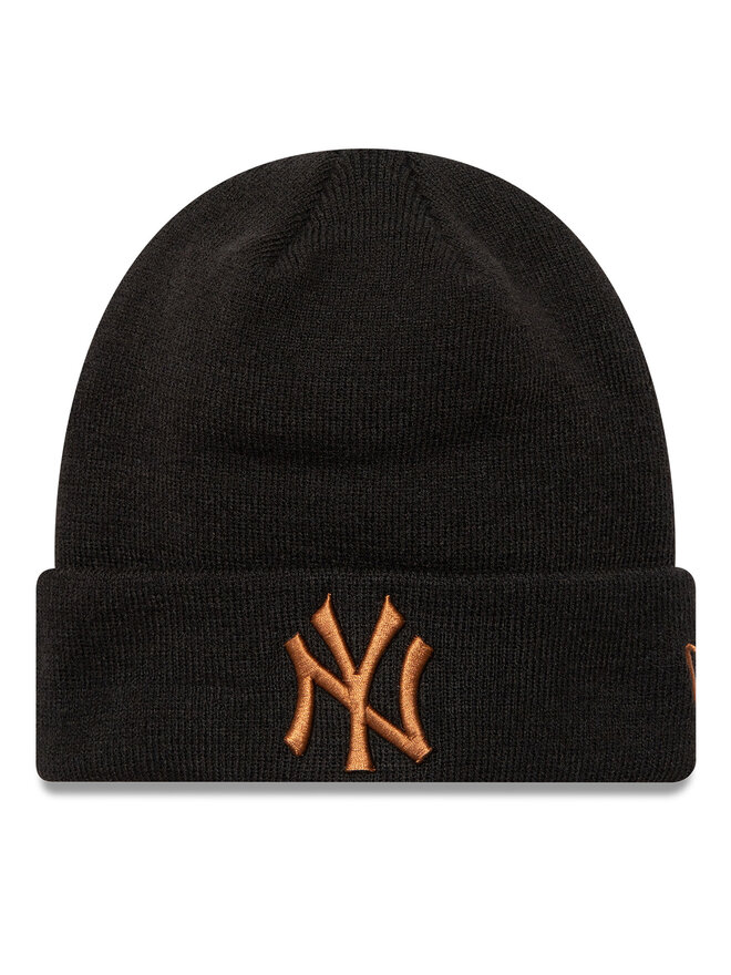 New Era Căciulă New Era New York Yankees League Essential Cuff Knit Beanie 60580722 Negru